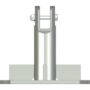 S400 Billet Base Plate for AL220 and AL340 towers - Front View