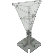 S400 Billet Base Plate for AL220 and AL340 towers with reducer shown
