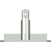S600 billet base plate for AL220 and AL340 tower series - Side View