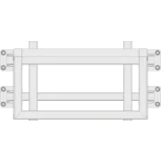 Enclosure mounting bracket for APAC AMT, top view