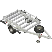 AMT Alloy Modular Technologies Trailer Base Chassis Single Axle - Perspective View