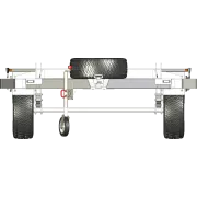 AMT Alloy Modular Technologies Trailer Base Chassis Single Axle - Front View