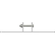 GC48 centre base plate stainless foot plate - front view