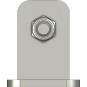 GC48 centre base plate stainless foot plate - side view