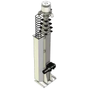 AP-RM-CWU8E-6S APAC winch up retractable mast 8m extended with rotator - perspective view