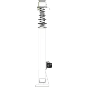 Retractable Mast Rotator - Side View