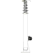 APAC Electric Winch Up Retractable Mast 8m extended - side view no rotator
