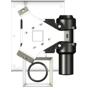 APAC Electric Winch Up Retractable Mast 8m extended - top view no rotator