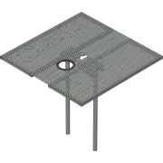 Aluminium Isolation Screen for RM Winch Up Retractable Masts