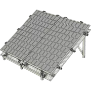 2 Panel solar frame for AMT modular system