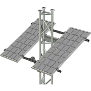 AL340 2-Panel solar frame perspective view
