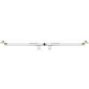 AL340 shipping container mounting interface bracket - top view