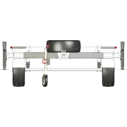 Dual Axle AMT Trailer - Front View