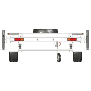 Dual Axle AMT Trailer - Rear View