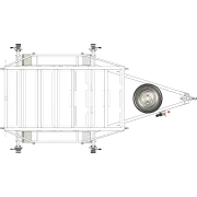 Dual Axle AMT Trailer - Top View