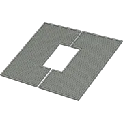 RF Isolation Screen for AL340 2-Panel Solar Frame - perspective view