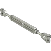 Turnbuckle with D-Shackle endings galvanised or stainless - perspective view