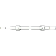 Turnbuckle with hook and eye galvanised or stainless - top view
