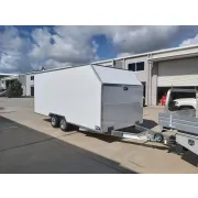 Alternative side view of Aluminium Events Trailer