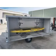 Aluminium beach arena trailer model two - RHS door open