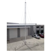 AL340 temporary deployable tripod tower 14m in carpark