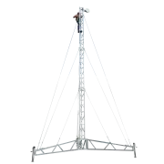 AL340 11m tripod lattice tower self-guyed