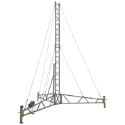 AL340 8m tripod lattice tower self-guyed
