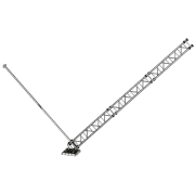 ALS500 Gin Pole Lowered Tower - half way view