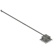 ALS500 hinging base plate with gin pole