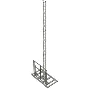 APAC deployable galvanised steel skid with 10m hinging AL340 tower