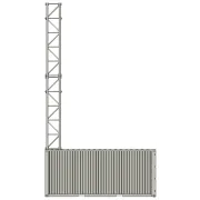 HCT shipping container tower stencil - side view