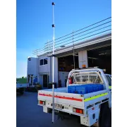 Tow ball mount for extendable aluminium poles