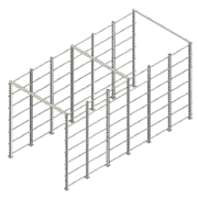 Aluminium board rack 6 rows