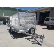 Front view of surf lifesaving gear and equipment trailer