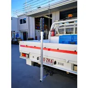 TR76 4m extendable collapsible aluminium pole in compacted position