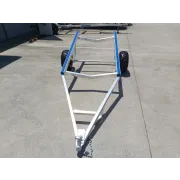 Aluminium IRB flood boat trailer front view