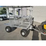 Side view of surf lifesaving beach trolley