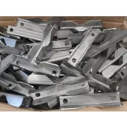 pile of stainless steel serrated pipe clamps