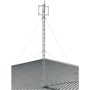 6m roof mounted aluminium tower with headframe