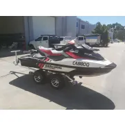 Seadoo jetski mounted on dolly