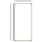 AES Stainless Enclosure 800x800x400 with Vent and Sunshield - Side View