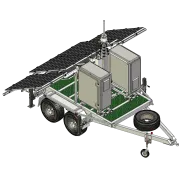 APAC dual axle AMT trailer 4-panel slide out solar