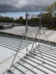 GC48c , Collared Roof Mast, qld, cliplok roof, strammit, starlink, 3g, 4g, 5g