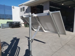 APAC octagonal pole, adjustable solar mount. 