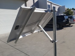 APAC octagonal pole, adjustable solar mount. 