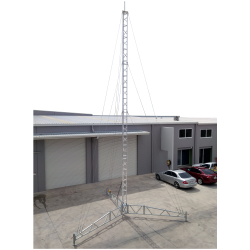 14m temporary tower portable tripod lattice mast, aluminium 30m, mining, telstra