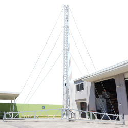 CURRENTLY UNAVAILABLE AL500 Tripod Lattice Tower, Aluminium & Galvanised Steel, 14m