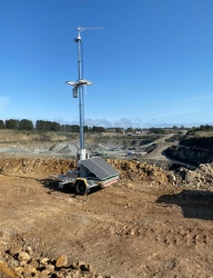 communications trailer, cell on wheels, mining, coms, 