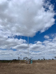 AL340 guyed aluminium lattice tower Field Solutions, 10m, 20m, 30m, 40m