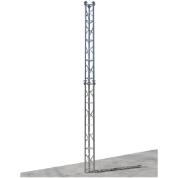 free standing aluminium lattice tower